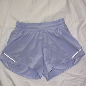 Lululemon Hotty Hot pastel blue shorts low rise 2.5 in